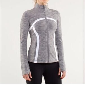 Lululemon Define Jacket Gray White Size 4
